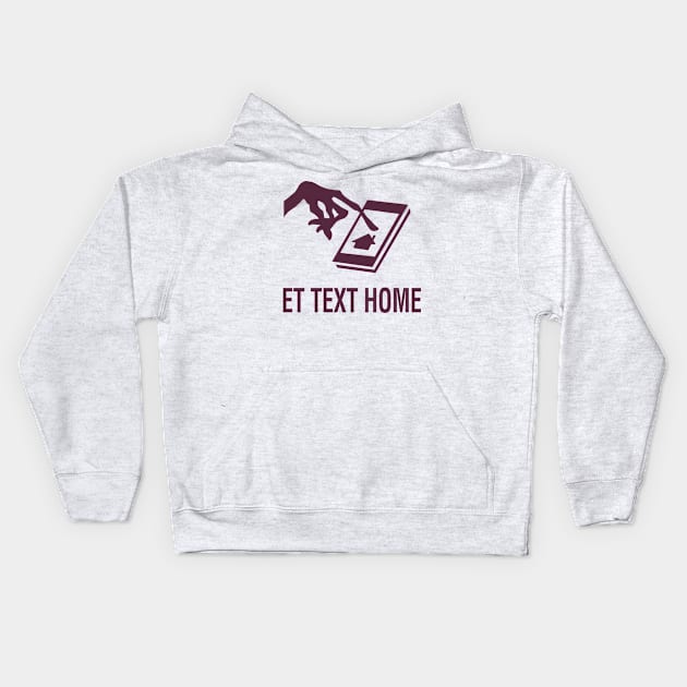 Text Home Kids Hoodie by zerobriant